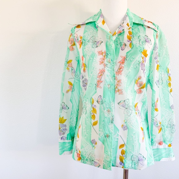 🐤🌸VTG Alex Colman Blouse - Picture 3 of 8